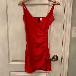 Red slim fit dress